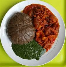 Jute Leaves (Ewedu) Soup with Amala